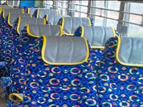 Pu Leather Front Back Bus Seat Cover Manufacturer