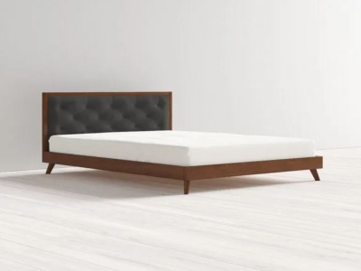 Brown Modern Wooden Double Bed