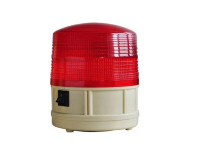 Red Warning Revolving Light