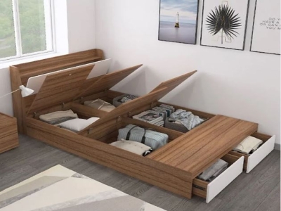 Wooden Box Bed