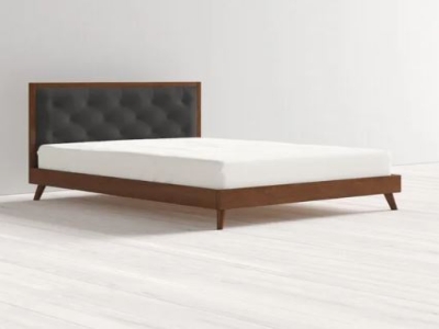 Brown Modern Wooden Double Bed