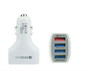 Vali Car Charger USB Port With iPhone Cable