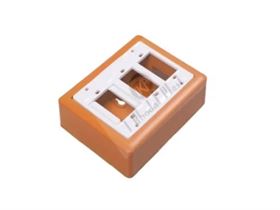 Orange poly propylene Electric Switch Mounting Boxes