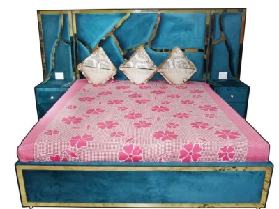 Ply Navy Blue King Size Bed