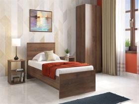 wooden bed