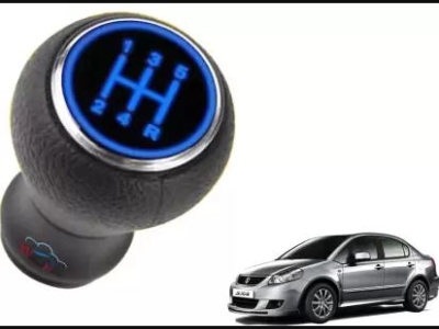 Wolkom Home Led Gear Knob Shift with Blue Light Manual Transmission Gear Shifting Knob Black