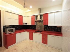 L Shaped Modular Kitchen Layout