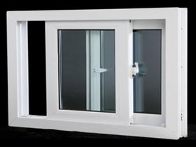 White UPVC Sliding Window Thickness Of Glass