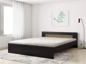 Amazon Brand Solimo Aquilla Engineered Wood Queen Bed Wenge Finish