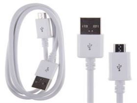 White Charging Cable for Samsung Galaxy SIII