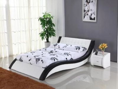 White Double Bed