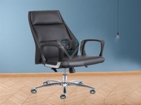 VJ-849-High Back Leatherette Office Chair Black