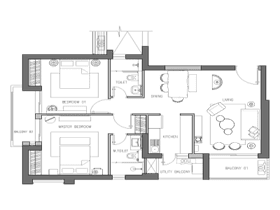 Typical Floor Plan Core 1