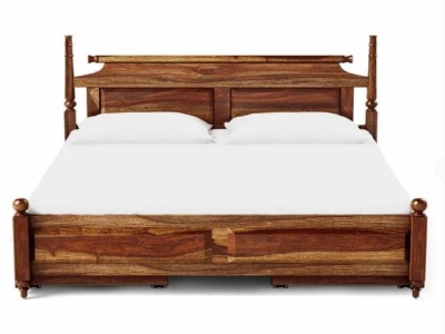 Sheesham Wood Queen Size Modern Double Bed