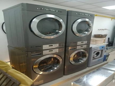 Stainless Steel Lg Stack Washer And Dryer