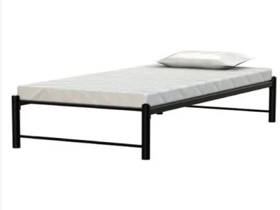 Mild Steel Black Single Cot