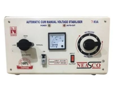 Neasco Single Phase KVA Automatic Cum Manual Voltage Stabilizer