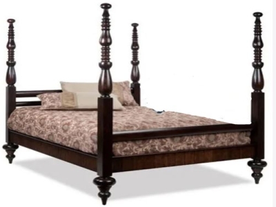 Sheesham Wood Rich Wallnut Kally Four Poster King Bed