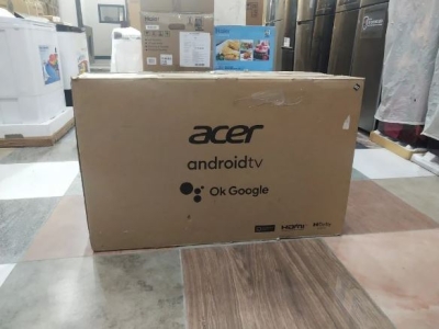 Black Acer led smart tv