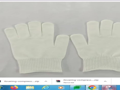 Plain White Cotton Hand Gloves