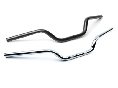 Chrome Black Two Wheeler Handle Bar