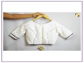 White Hand Mirror Blouse