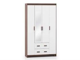 Miller Engineered Wood Door Wardrobe With Mirror In Two Tone Finish