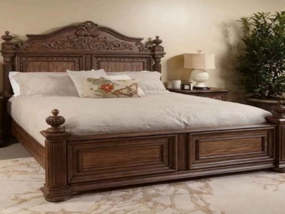 Teak Wood Queen Size Be