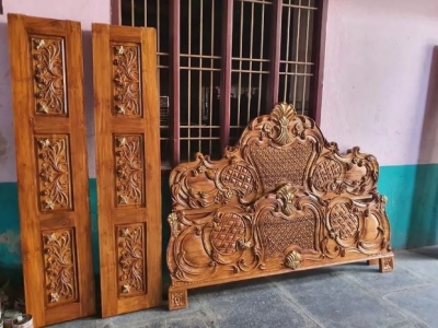 Teak Wood King size bed