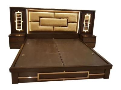 Engineered Wood Queen Size Wooden Double Bed