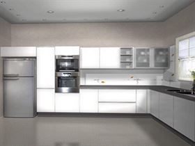 L Shaped Modular Kitchen Layout