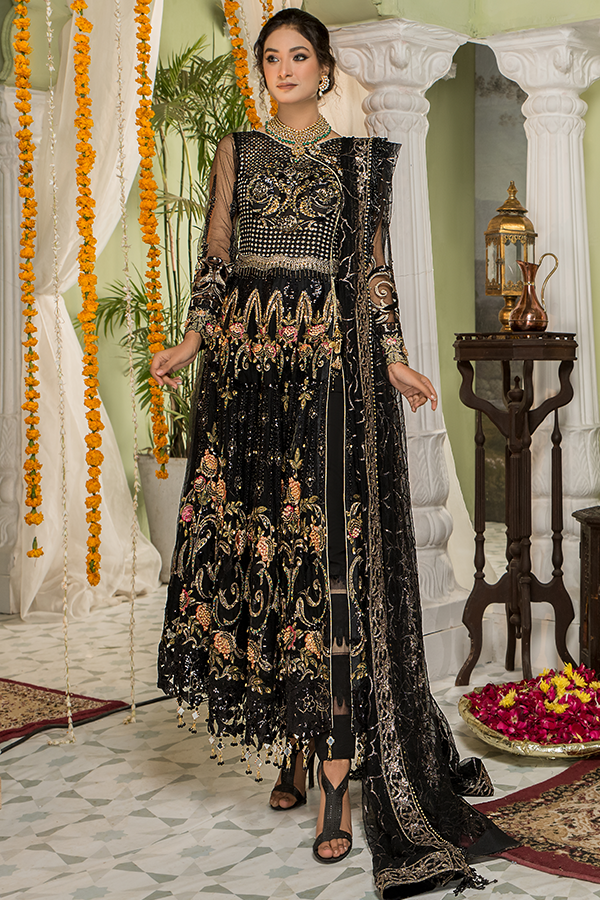 Naqsh Bridal Vol-2 by Maryam’s – D-04 Ignite Black