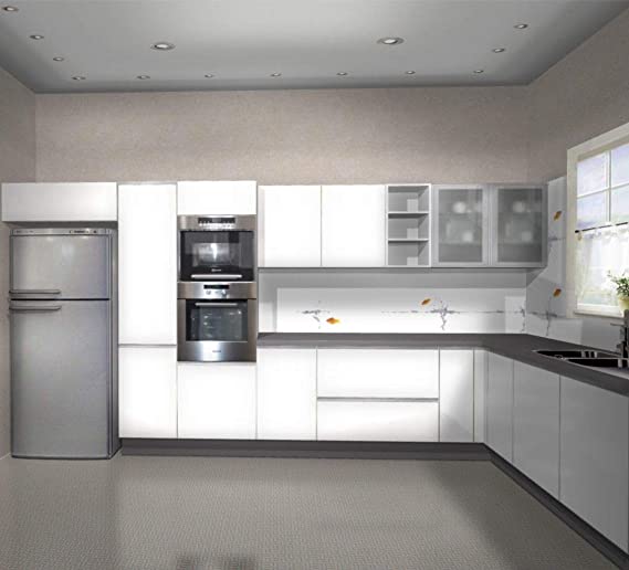 U shaped modular kitchen layout