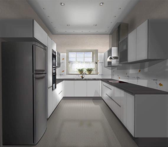 L Shaped Modular Kitchen Layout