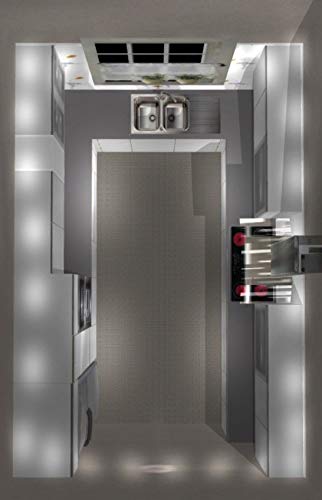 U shaped modular kitchen layout