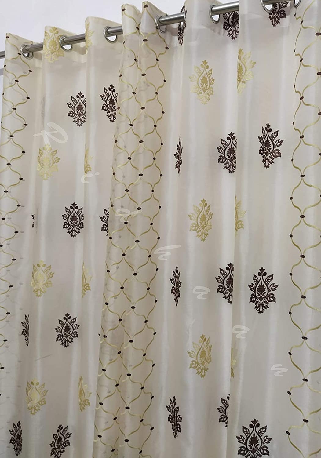 RIDHAAN Premium Tissue Voile Sheer Long Door Curtains