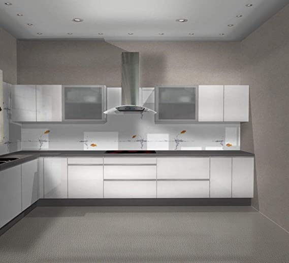 U shaped modular kitchen layout