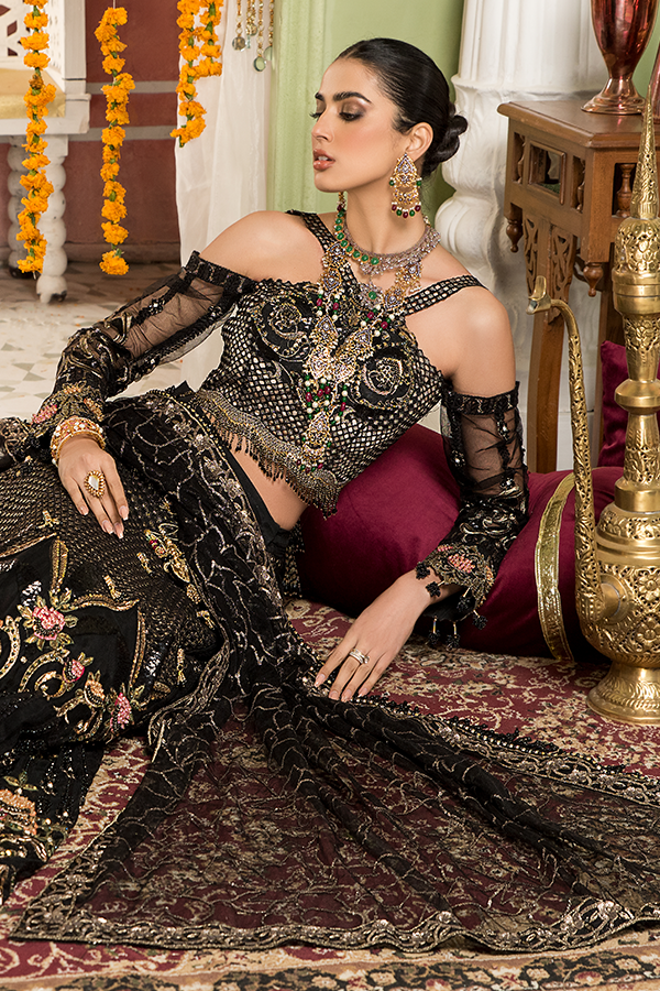 Naqsh Bridal Vol-2 by Maryam’s – D-04 Ignite Black